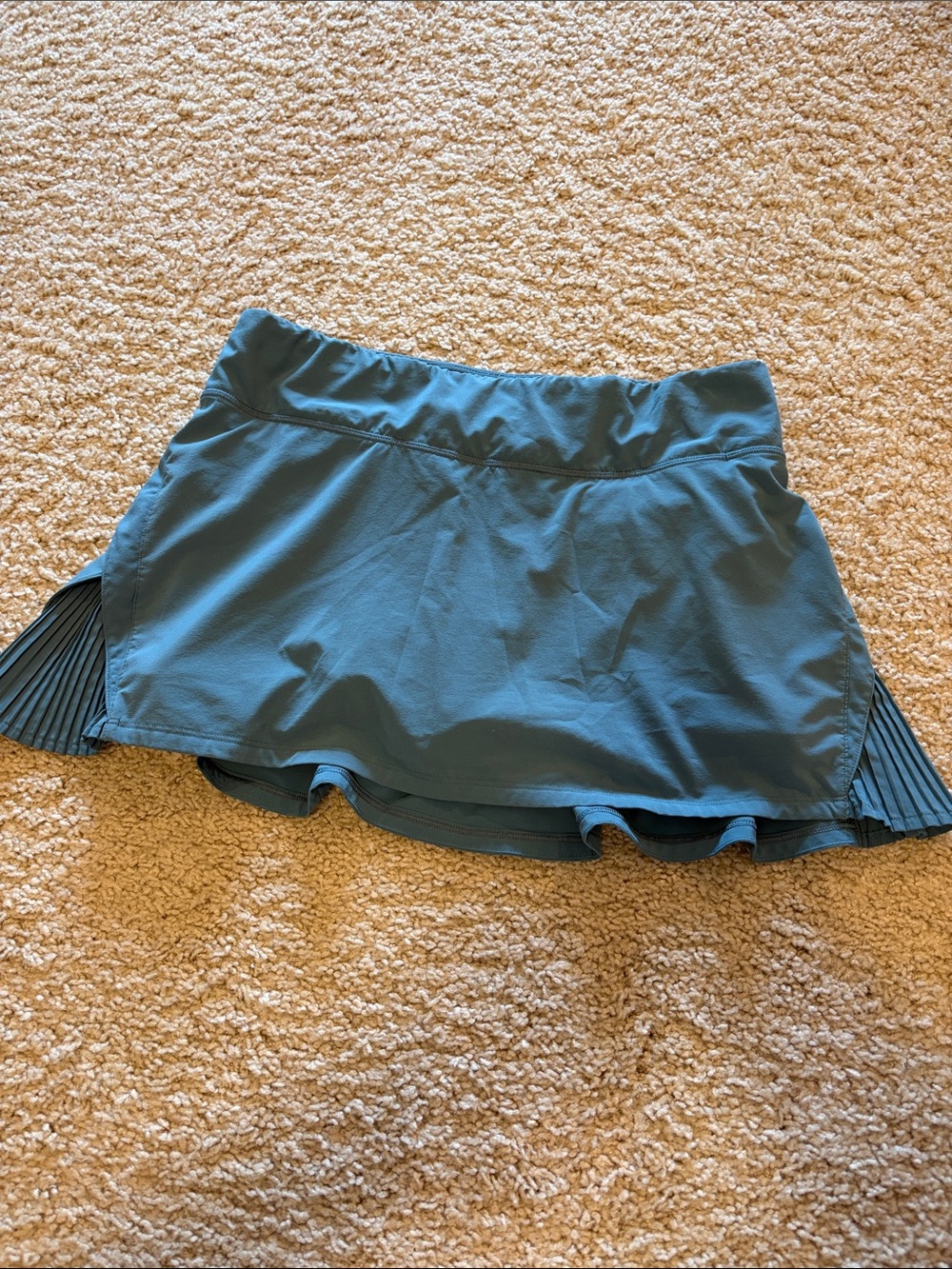 lululemon athletica Teal Athletic Skort with Pleated Side Panels